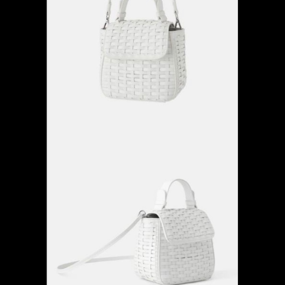 NWT Zara woven mini city bag